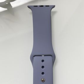 Силіконовий ремінець для розумного годинника Smart Watch 38/40 (Сіро-бузковий)