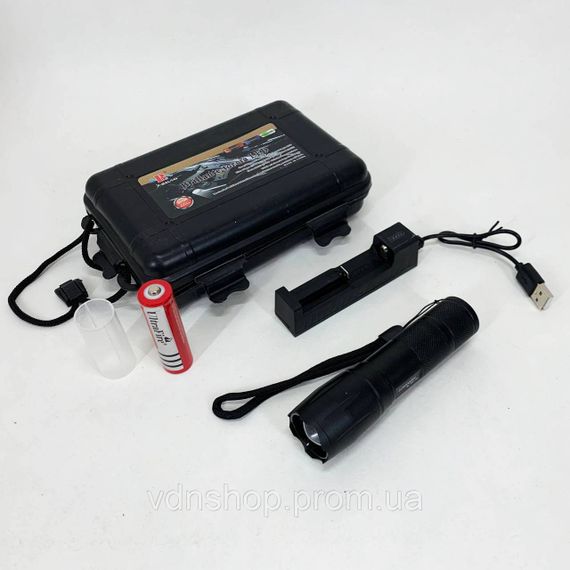 Пилозахищений ліхтар, Кращий тактичний ліхтар LED ліхтар переносний акумуляторний JX-49 | Зображення 1