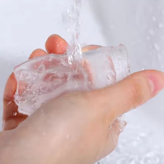 Закрытая насадка на головку пениса "Mr Zee", прозрачный sexstyle | Зображення 4