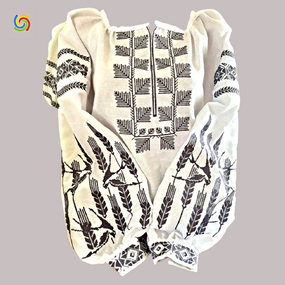 Рубашка Украинская вышиванка  323613 цвет белый размер 4XL