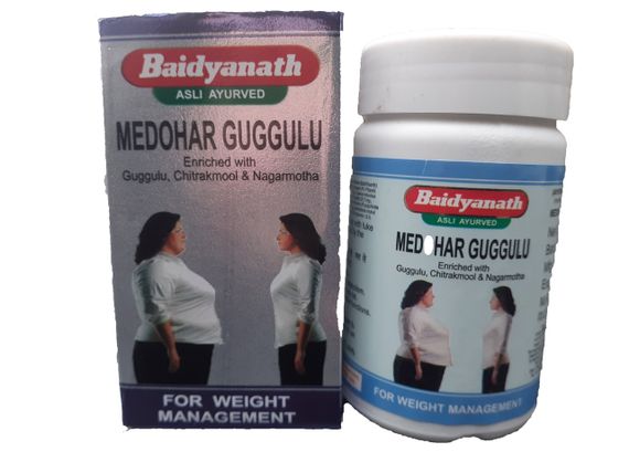 МЕДОХАР ГУГГУЛ, MEDOHAR GUGGULU, 120 ТАБ, БАЙДИАНАТ (BAIDYANATH) капсули для схуднення та контролю ваги | Зображення 6