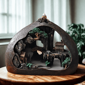 Підставка для аромаконусів зворотного потоку Гірське селище в печері 6089000411314