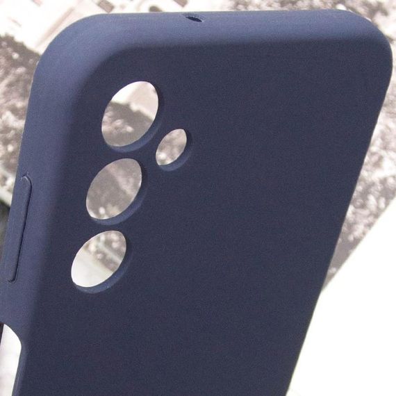 Чохол Silicone Cover Lakshmi Full Camera (AA) with logo для Samsung Galaxy A25 5G Синій / Midnight blue | Зображення 3