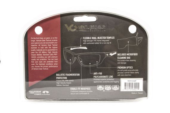 Захисні окуляри Venture Gear Tactical Howitzer Black (forest gray) Anti-Fog, чорно-зелені в чорній оправі | Зображення 7