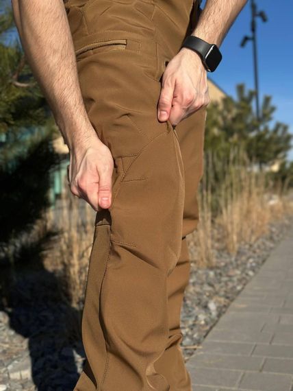 Утеплені Військові штани Soft Shell Military койот | Зображення 8