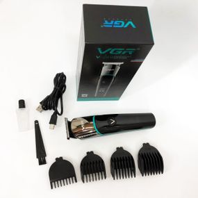 Хорошие машинки для стрижки волос для дома VGR V-291, Триммер с насадками разной длины JW-12