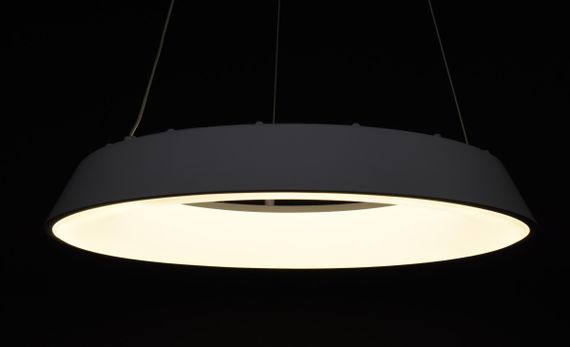 Люстра світлодіодна підвісна LED світильник для квартири на стелю лед з пультом 27551 Білий 25-90х48х48 см. | Зображення 4