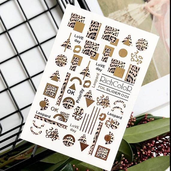 Фольгований слайдер RichColor 001 на водяній основі (6.5x9.5см) | Зображення 1