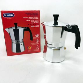 Гейзерна кавоварка Magio MG-1001 150 мл, з нержавіючої сталі