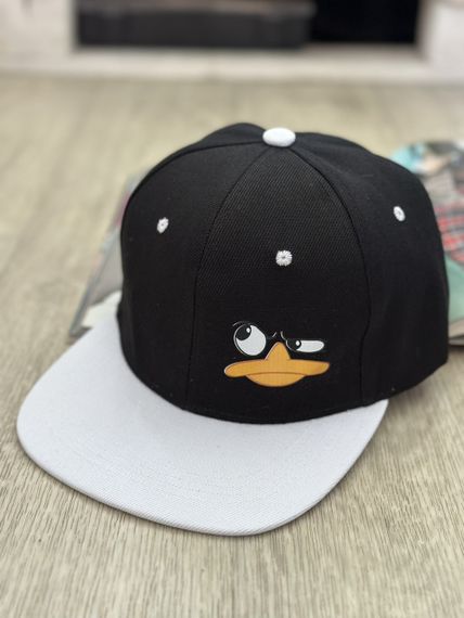 Кепка снепбек (Snapback) Качка Чорно-білий 56-61р (9108)