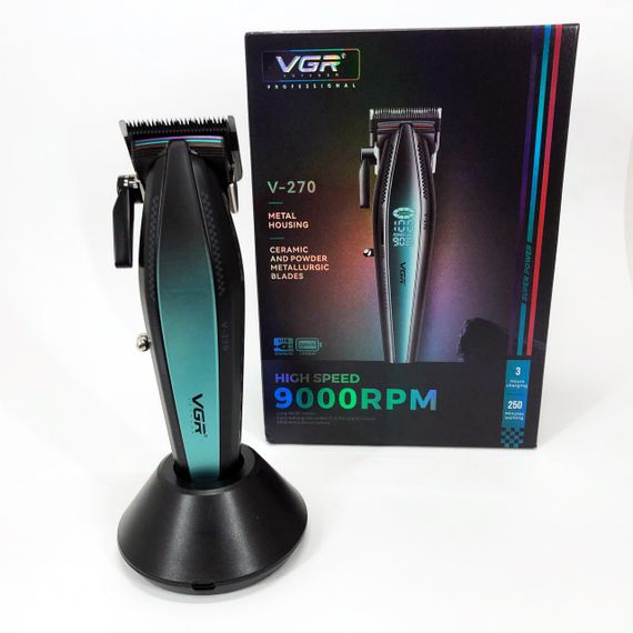 Перезаряджається набір для стрижки волосся VGR, Машинка для стрижки волосся з професійними ножами RF-94 | Зображення 6