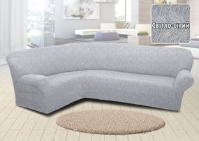 Жакардовий чохол на кутовий диван Volna без спідниці