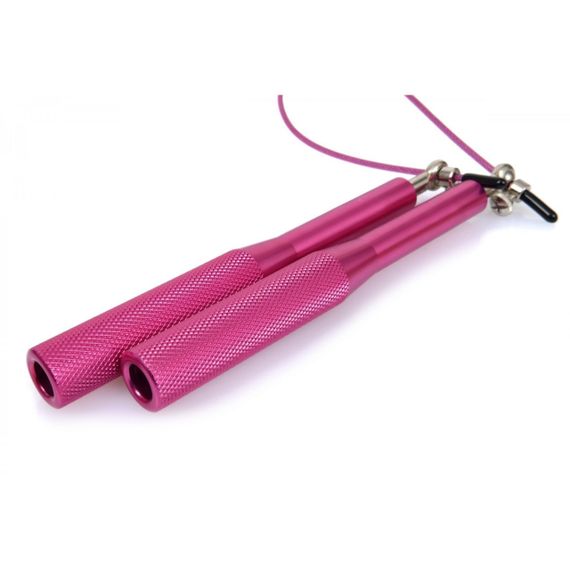 Скакалка швидкісна 4yourhealth Jump Rope Premium 3м металева на підшипниках 6863 Рожева | Зображення 3