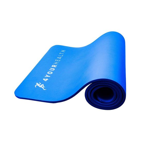 Килимок для йоги та фітнесу + чохол 4yourhealth Fitness Yoga Mat 0101 (180*61*1см) Синій | Зображення 1
