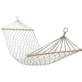 Гамак туристический подвесной плетеный 185х91 см садовый гамак с планкой на дачу для отдыха A27-150