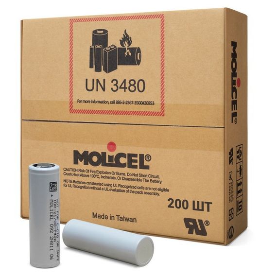 Акумулятор Molicel INR21700-P42A  21700 3.7V 4200mAh 45Ah Li-ion | Зображення 1