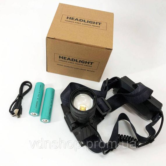Ліхтарик на голову для роботи Bailong, Налобний ліхтар зі зручним ремінцем для голови NZ-84 | Зображення 4