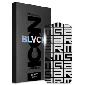 Стекло защитное Armorstandart Infinity Black Icon 2.75D Apple iPhone 16 (ARM80299)