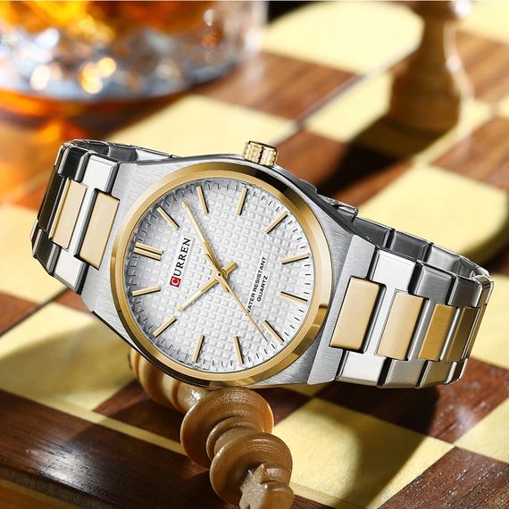 Curren 8439 Silver-Gold-White | Зображення 1