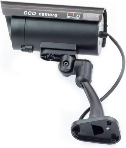 Фіктивна камера відеоспостереження, зовнішня внутрішня підроблена камера відеоспостереження, імітація, 2 шт. | Зображення 2