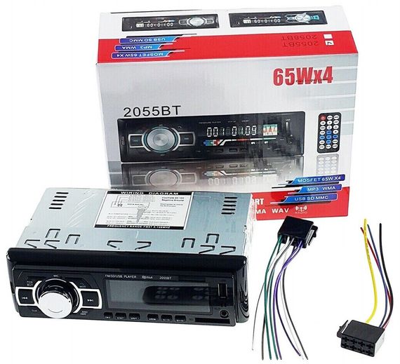 Автомагнитола MP3 2055BT ISO+BT автомобильная магнитола Черный | Зображення 3