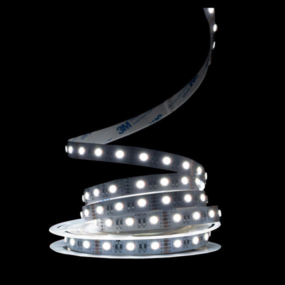 Світлодіодна LED стрічка PROLUM™ 12V 5050\60 IP20 Series "PRO" RGB + W | Зображення 7