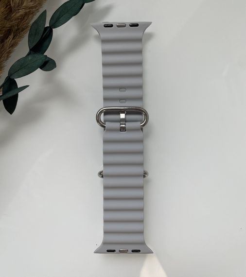 Силіконовий ремінець для Smart Watch Ocean Band 42/44/45/49 (Сірий) | Зображення 4