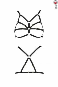 Бюстгальтер-стрепи Passion Exclusive ARMANDA BRA XXL/XXXL, black