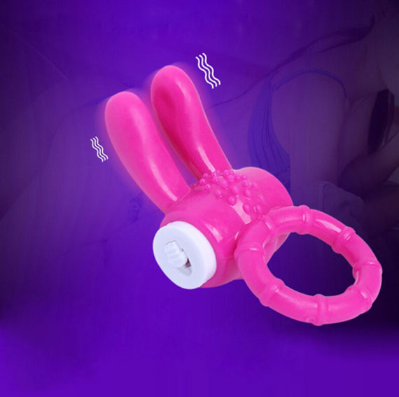 Кільце ерекційне з вібрацією Кролик, рожевий Sex Aura | Зображення 3