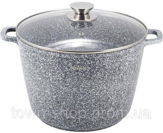 Кастрюля Ofenbach Snow Marble 10л индукционная с антипригарным покрытием NB-100504