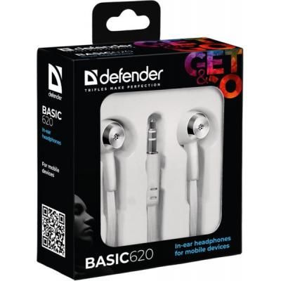 Навушники Defender Basic-620 White (63625) (63625) | Зображення 1