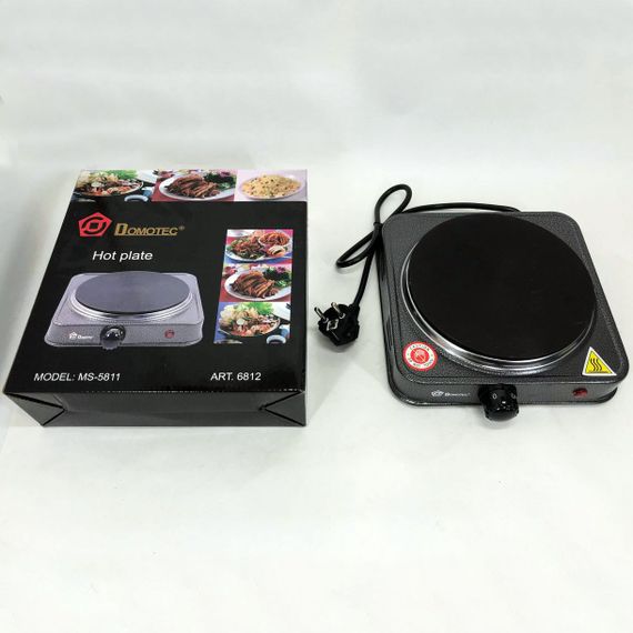 Портативная переносная плита DOMOTEC MS-5811 1500 Вт, Дисковая плита для дома, XV-655 Комфорочная электроплита | Зображення 1