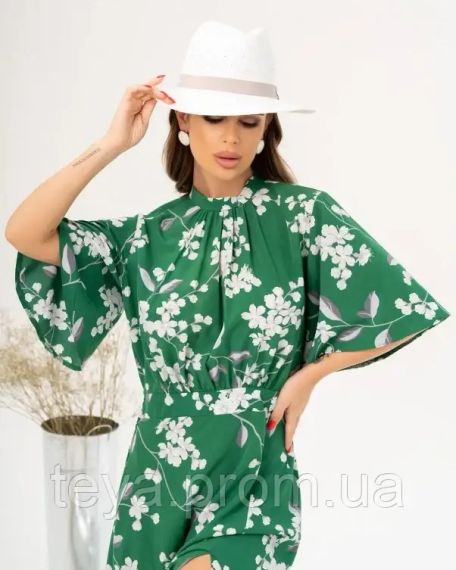 Плаття для жінок колір зелений розмір L FI_008161 | Зображення 3