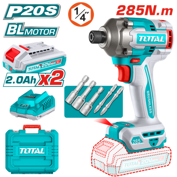 Шуруповерт TOTAL TIRLI2028 20В Li-Ion
