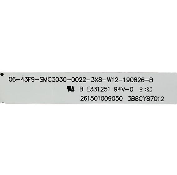 LED підсвітка TV 43" 06-43F9-SMC3030-0D22-3X8-W12-190826-B 06-43F9-SMC3030-0022-3X8-W12-190826-B 1шт. | Зображення 2
