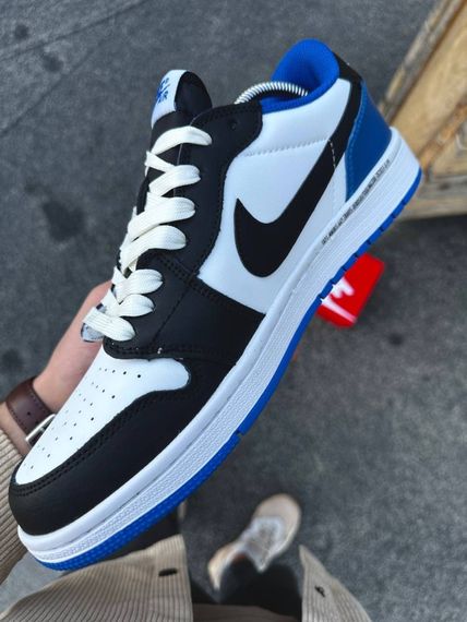 Кросівки Nike Air Jordan 1 Low x Travis Scott (біло-сині) | Зображення 1