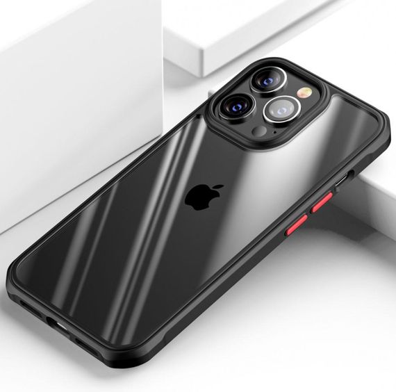 Протиударний бампер чохол Primolux Refraction Case для смартфона Apple iPhone 14 Pro - Black | Зображення 2