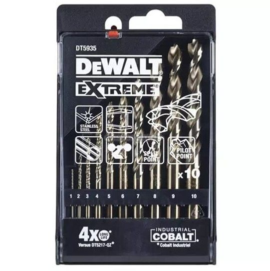 Набор сверл по металлу DeWalt EXTREME COBALT HSS-Co (DT5935)