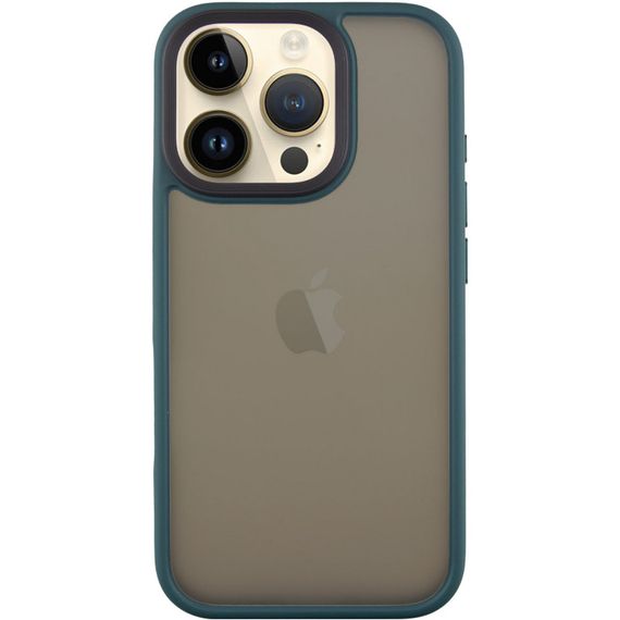 TPU+PC чехол Metal Buttons для Apple iPhone 16 Pro (6.3") Зеленый