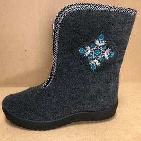 Женские галоши пена, Женские дутики с мехом, Женские зимние стеганные ботинки Бабуши домашние BG-27