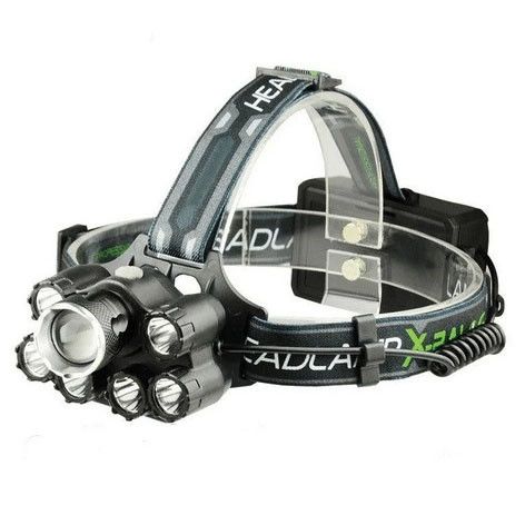 Яскравий світлодіодний ліхтар налобний Bailong Police BL-T78 5 led білий, налобний ліхтарик з FO-119 usb зарядкою | Зображення 4