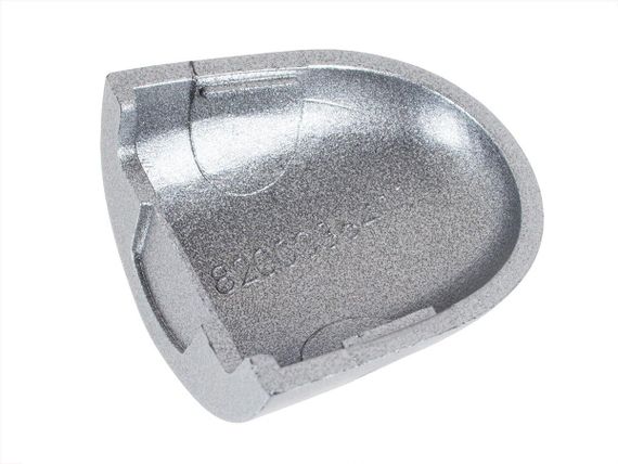 Renault Scenic II (03-09) кришка лівої зовнішньої ручки срібна без отвору, Рено Сценік 2 | Зображення 1