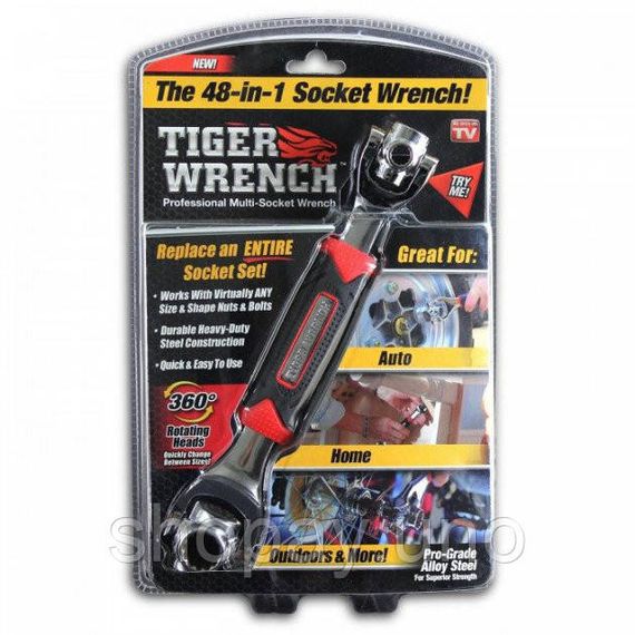 Універсальний ключ 48 в 1 Universal Tiger Wrench PRO 2428 new original Надміцний набір універсальних ключів OM-33 | Зображення 8