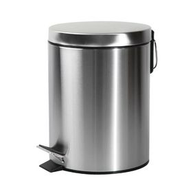 Відро для сміття кругле Zerix Solo-TC0105 SS Color 5 л нержавійка (ZX5897)