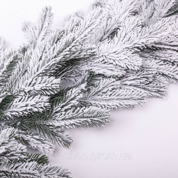 Хвойна лита гірлянда 2 м засніжені гілки ялинки TD-BRNCHSN2