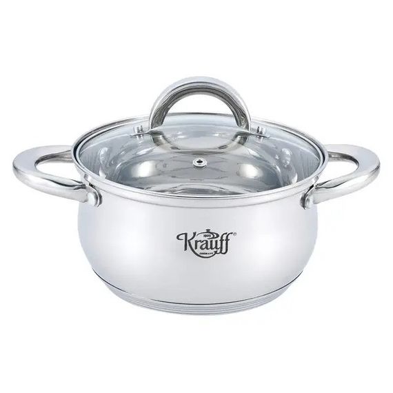 Набор кухонной посуды Krauff Steil 26-238-079, 12 предметов нержавеющая сталь, для индукции | Зображення 3