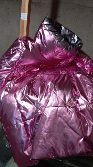 Куртка 1001 золото - рожевий малина з сырим ободком