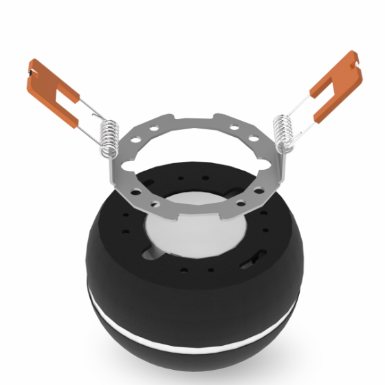 LED Світильник під лампу GX53 універсальний чорний VL-SPF16A-B Videx | Зображення 2