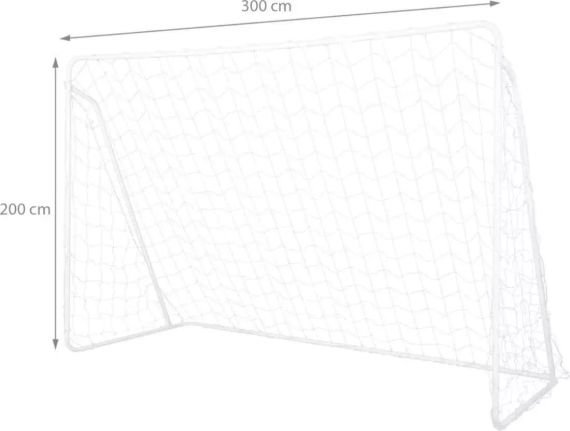 Футбольні ворота NT8830 NILS 300×200×120 см — сталеві, з сіткою PE | Зображення 5