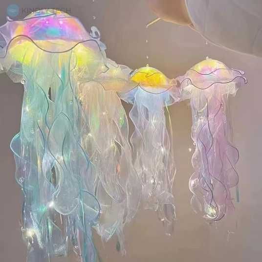 Светящийся декор Медуза на батарейках Jellyfish lamp AND HA-113 | Зображення 1